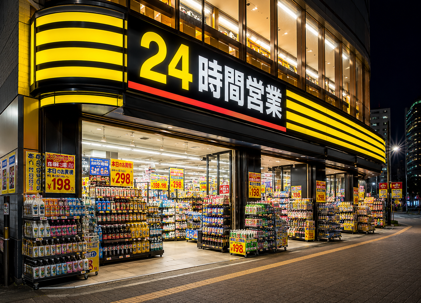 深夜営業の飲食店・小売店